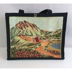 MCI Mid Continent Imports Handbags Exclusive Cross Stitch Handbag Made In Japan